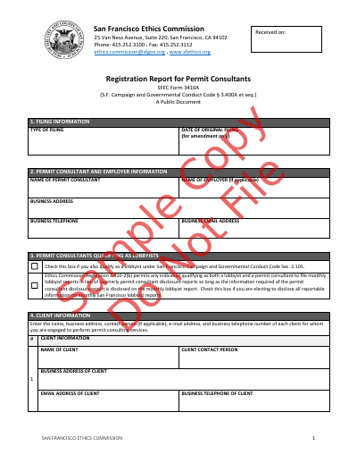 Sample Form 3410A